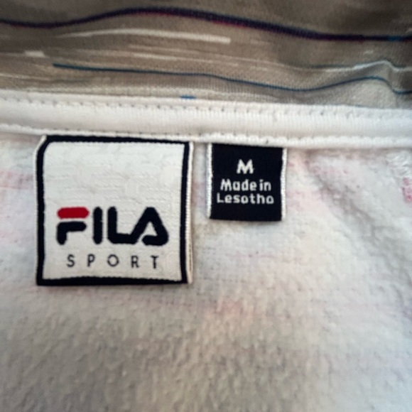 Fila Sport Zip V thumb hole pullover sweatshirt - Picture 7 of 7